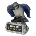 Blue Jay School Mascot Sculpture w/Engraving Plate